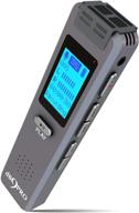 🎙️ db9pro 8gb digital voice recorder with 32gb expandable storage, 180 hrs battery life, usb rechargeable dictaphone, mp3 player, audio recording device with built-in microphone and speaker - ideal for lectures, meetings logo
