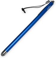 capacitive stylus pen for lg g pad f 8.0 - evertouch slimline stylus, slim barrel stylus with fibermesh tip - lunar blue logo