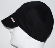 🧢 reversible welding cap - solid black, size 7 1/2 by comeaux caps logo