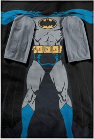 img 4 attached to Batman Comfy Throw Blanket with Sleeves by DC Comics- Adult Size 48 x 71 Inches