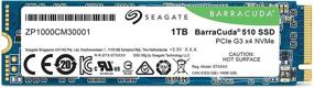 img 3 attached to 💾 Seagate Barracuda 510 1TB SSD Internal Solid State Drive - PCIe NVMe 3D TLC NAND for Gaming PC Laptop Desktop (ZP1000CM30001)