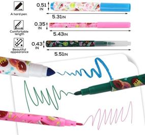 img 2 attached to 🎨 Kids Washable Markers with Holder - SuperStyle Arts and Crafts Paint Set for Classroom Decorations and Supplies - Colorful Markers Pencil Case for Girls - Perfect Gift for Kids - Inspiration Art Case Color Set (Pink)