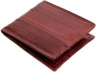 🍷 refined wine-colored men's leather slim wallet - stylish accessory for every man logo