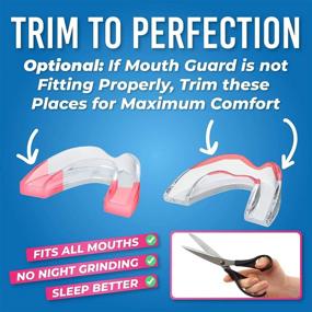 img 2 attached to 🦷 HONEYBULL Mouth Guard 6 Pack: Effective Bruxism Relief & Teeth Grinding Solution with Custom Mold for Nighttime Clenching, Whitening Tray & Guard - Light and Heavy Grinding, 2 Sizes Available