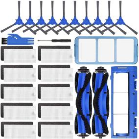 img 4 attached to 🔧 Enhanced Replacement Parts Accessory Kit for Eufy RoboVac 11S, 15C, 30, 30C, 12, 35C Vacuum Cleaners - Includes 10 Filters, 10 Side Brushes, 2 Main Brushes, 1 Pre-Filter, and 1 Roller Brush Guard