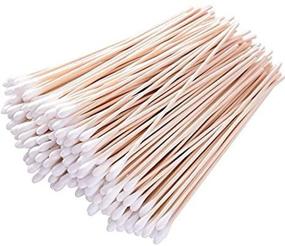 img 4 attached to 🔍 Hicarer 500-Piece 6 Inch Swabs Stick Tipped Applicator Single Tip with Wooden Handle - Versatile and High-Quality