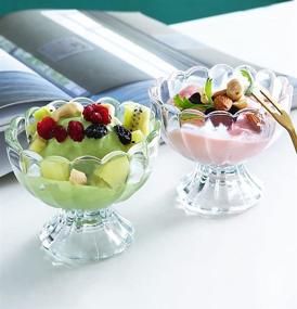 img 1 attached to 🍨 Lawei Pack of Glass Dessert Bowls