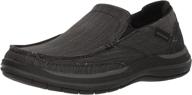 skechers men's elson amster moccasin navy - comfortable and stylish footwear for men логотип