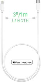 img 3 attached to 🔌 TALK WORKS Heavy Duty 3Ft USB C to Lightning Cable - PD Fast Charging Power Delivery - MFI Certified for Apple iPhone 13 Charger