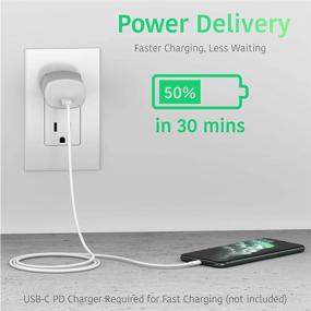 img 1 attached to 🔌 TALK WORKS Heavy Duty 3Ft USB C to Lightning Cable - PD Fast Charging Power Delivery - MFI Certified for Apple iPhone 13 Charger