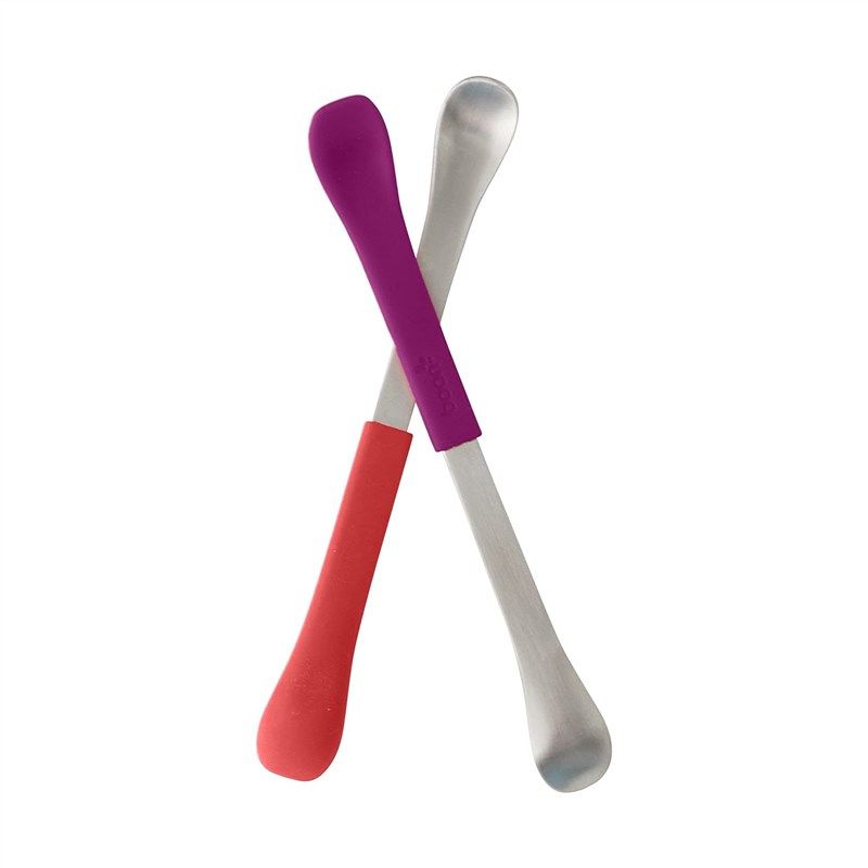 boon swap baby utensils purple 로고