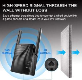 img 2 attached to 📶 Enhance your WiFi Signal Range with rockspace WiFi Extender - Covers 1292 sq. Ft, Connects 20 Devices, Dual-Band AC750, and Access Point Mode with Ethernet Port – Quick 1-tap Installation