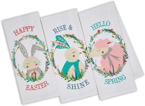 img 4 attached to 🐇 DII Easter Basics Collection Kitchen Dishtowels, Happy Garden 3-Piece Set