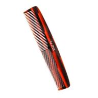👱 handmade large hair comb - zeus 7.5 inches, non-static acetate, anti-snag traditional design (y11) logo