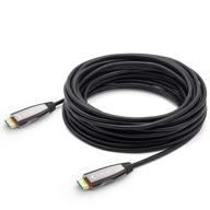 оптический кабель hdmi fiber 100 футов - 4k@60 гц uhd, 18,2 гбит/с скорость передачи, дальнобойная передача - delong. логотип