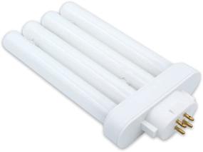 img 2 attached to High Vision Table Lamp - 1 Pack - 27W 6500K Fluorescent Bulb Replacement - Daylight, GX10Q-4 4-Pin Base - Quad Tube CFL 6500k