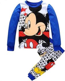 img 1 attached to 👶 Cute and Comfortable Pajamas Cotton Sleepwear for Toddler Boys - Shop Sleepwear & Robes
