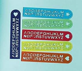 img 3 attached to Набор линеек Amscan Alphabet: 12 штук в упаковке для веселья и обучения