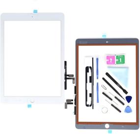 img 4 attached to 📱 Premium White Touch Screen Digitizer for iPad 9.7 (A1822, A1823) - Front Glass Replacement + Tool Repair Kits & Adhesive