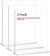 versatile acrylic holder: double-sided announcements, 8.5x11 size logo