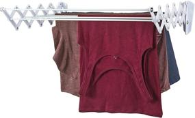 img 1 attached to 👕 Polder Wall-Mount 24-Inch Accordion Clothes Dryer White: Space-Saving Laundry Solution with Versatile Drying Capacity