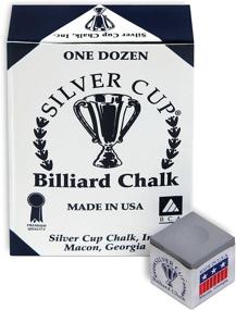 img 1 attached to 🎱 Ultimate Performance: One Dozen Silver Cup Billiard Chalk for Optimal Cue Control