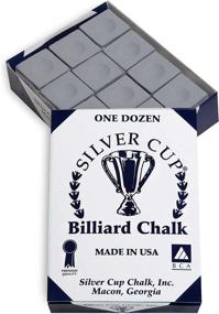 img 3 attached to 🎱 Ultimate Performance: One Dozen Silver Cup Billiard Chalk for Optimal Cue Control