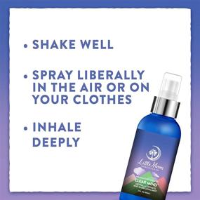 img 1 attached to 💨 Mental Alertness & Energizing Mist: Clear Mind, 4 oz. by Little Moon Essentials