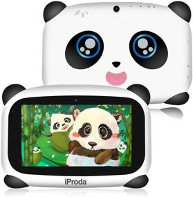 img 4 attached to Планшет iProda Kids: 7-дюймовый дисплей HD Android 9.0 - Планшет Panda Toddler с 2 ГБ оперативной памяти и 16 ГБ ПЗУ - образовательные игры, родительский контроль - лучший подарок для детей.