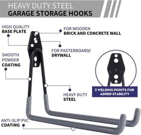 img 3 attached to Storage Utility Organizing Bikes，Garden Tools（Gray）