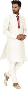 img 1 attached to 👖 Ultimate Ethnic Wedding Attire: SKAVIJ Kurta Pajama for Unmatched Style and Elegance