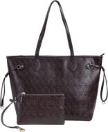 женские кожаные сумки сатчел 👜 - сумки для шоппинга с верхней ручкой и кошельком логотип