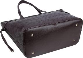 img 2 attached to Женские кожаные сумки сатчел 👜 - сумки для шоппинга с верхней ручкой и кошельком