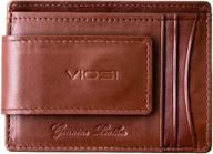 👔 viosi genuine kingston leather: stylish and functional men's accessories, wallets, card cases & money organizers logo