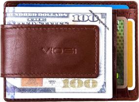 img 2 attached to 👔 Viosi Genuine Kingston Leather: Stylish and Functional Men's Accessories, Wallets, Card Cases & Money Organizers