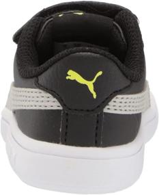 img 2 attached to 👟 PUMA Girls' Smash V2 Velcro Sneaker in Elderberry, Indigo, Silver, White - Size 2 M US Little Kid