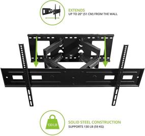 img 1 attached to 📺 Kanto FMX2 Full Motion Mount: Ideal TV Wall Mount for 37-inch to 80-inch TVs