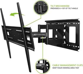 img 2 attached to 📺 Kanto FMX2 Full Motion Mount: Ideal TV Wall Mount for 37-inch to 80-inch TVs