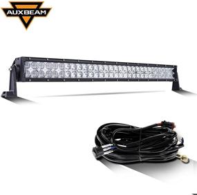 img 4 attached to 🚙 Auxbeam 32" LED Light Bar 180W: Off Road Driving Lights with 5D Lens and Wiring Harness for Car, Truck, Offroad Vehicle, ATV, UTV, Pickup