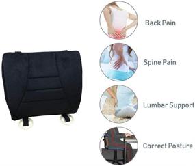 img 3 attached to 🦛 Big Hippo Orthopedic Lumbar Pillow: Ultimate Car Lumbar Support for Lower Back Pain Relief - Perfect Lumbar Back Pillow for Office Chair and Car Seat
