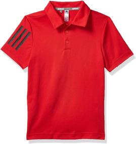 img 3 attached to 👕 Рубашка Adidas 3 полоски белая: для подростков, 12-14 лет, активная одежда для стиля и комфорта.