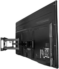 img 2 attached to 📺 Mount-It! Full Motion TV Wall Mount: Dual Arm Articulating Bracket for 32-55 Inch TVs, Low Profile Design with Tilt, Swivel, and VESA Compatibility up to 400 x 400mm