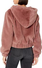 img 3 attached to 🧥 Sloane Hooded Bomber: A Chic and Cozy Addition to Women's Coats, Jackets & Vests