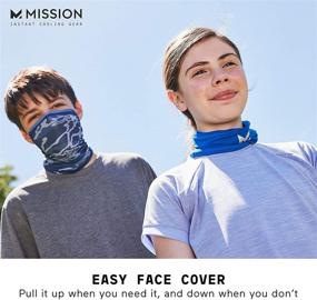img 1 attached to 🧣 Миссия Охлаждающая молодежная шейная повязка для мужчин: аксессуары и шарфы Matrix