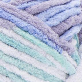 img 1 attached to 🧶 Пряжа для детских одеял "Bernat Baby Blanket" - большой моток (10,5 унции) - 4 штуки с карточками с узорами в фиолетовом цвете Posy.