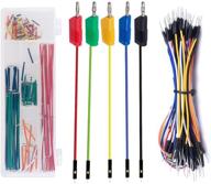 🧰 makeronics solderless breadboard jumper kit: complete banana plug to jumper wires set with preformed soft and light box packing, 140 pack solid copper jumper wires, and 65 pcs jumper leads wires logo