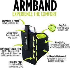 img 2 attached to Sprigs Phone Armband Sleeve For IPhone X/8/7/6 Plus Cell Phones & Accessories