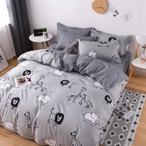 img 1 attached to 🐘 DIADIR Elephant Kids' Comforter Pillowcase: Perfect Addition for a Cozy Kids' Home Store