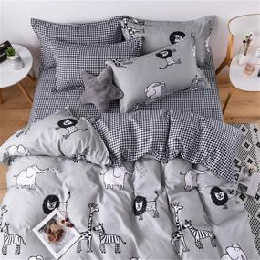 img 2 attached to 🐘 DIADIR Elephant Kids' Comforter Pillowcase: Perfect Addition for a Cozy Kids' Home Store