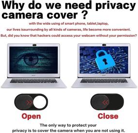 img 2 attached to 🔒 Imluckies Webcam Cover Slide: Safeguard Your Privacy Security with 9-Pack Sticker for Laptop, MacBook, iPad, and more